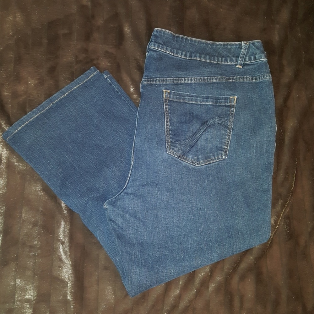 Lane Bryant Genius Fit Slim Bootcut Jeans Size 28